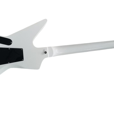 Custom Crown Matthias Jabs White Black Stripes Tremolo Korina Electric Guitar Scorpions - Image 6