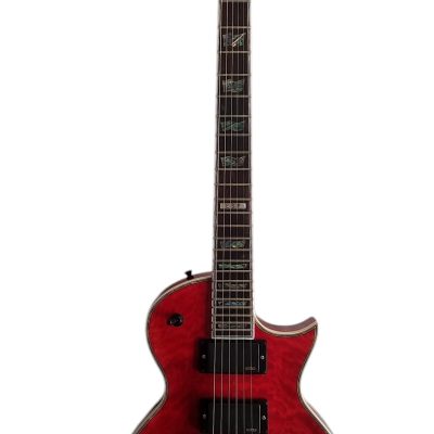 Custom Obsidian Deluxe EC1000 Eclipse Electric Guitar See Thru Black Cherry - Image 12