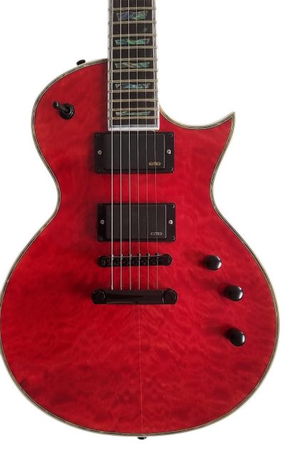 Custom Obsidian Deluxe EC1000 Eclipse Electric Guitar See Thru Black Cherry