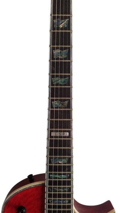 Custom Obsidian Deluxe EC1000 Eclipse Electric Guitar See Thru Black Cherry - Image 11