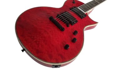 Custom Obsidian Deluxe EC1000 Eclipse Electric Guitar See Thru Black Cherry - Image 3