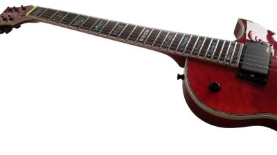 Custom Obsidian Deluxe EC1000 Eclipse Electric Guitar See Thru Black Cherry - Image 7
