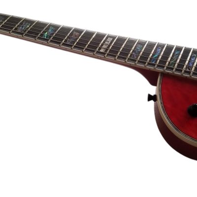 Custom Obsidian Deluxe EC1000 Eclipse Electric Guitar See Thru Black Cherry - Image 7