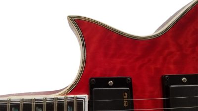 Custom Obsidian Deluxe EC1000 Eclipse Electric Guitar See Thru Black Cherry - Image 6