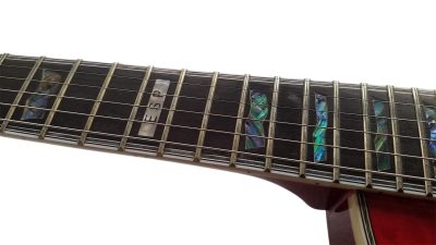 Custom Obsidian Deluxe EC1000 Eclipse Electric Guitar See Thru Black Cherry - Image 5