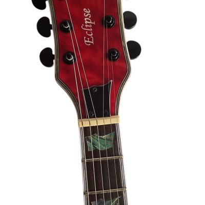 Custom Obsidian Deluxe EC1000 Eclipse Electric Guitar See Thru Black Cherry - Image 4