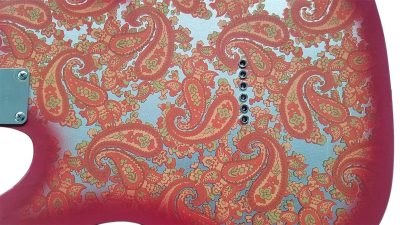 Custom Regent Pink Paisley Thinline Relic Dual P90 Pickups Fhole Electric Guitar - Image 10