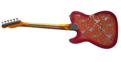 Custom Regent Pink Paisley Thinline Relic Dual P90 Pickups Fhole Electric Guitar - Image 7