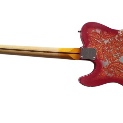 Custom Regent Pink Paisley Thinline Relic Dual P90 Pickups Fhole Electric Guitar - Image 7