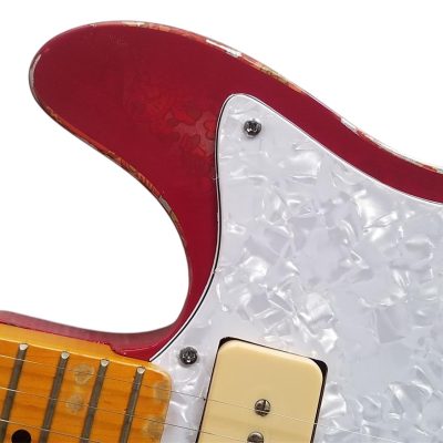 Custom Regent Pink Paisley Thinline Relic Dual P90 Pickups Fhole Electric Guitar - Image 6