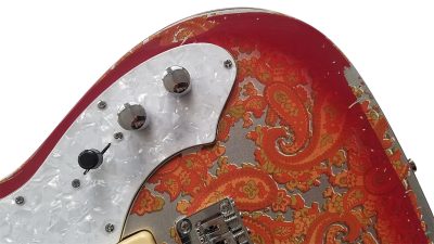 Custom Regent Pink Paisley Thinline Relic Dual P90 Pickups Fhole Electric Guitar - Image 5