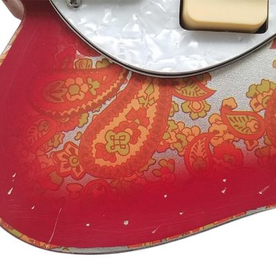 Custom Regent Pink Paisley Thinline Relic Dual P90 Pickups Fhole Electric Guitar - Image 3