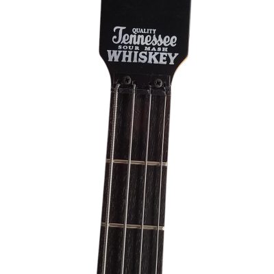 Custom Forge Jack Orange Burst Daniels Bottle 4 String Headless Bass - Image 8
