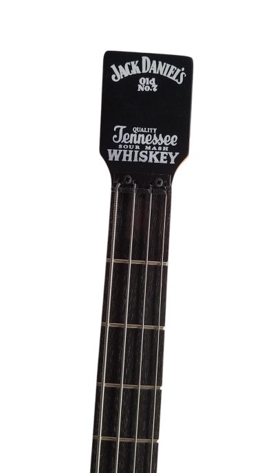 Custom Forge Jack Orange Burst Daniels Bottle 4 String Headless Bass - Image 8