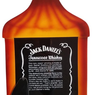 Custom Forge Jack Orange Burst Daniels Bottle 4 String Headless Bass - Image 2