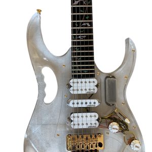 Custom Axis Plexiglass Acrylic Lucite Red LED Tremolo Guitar