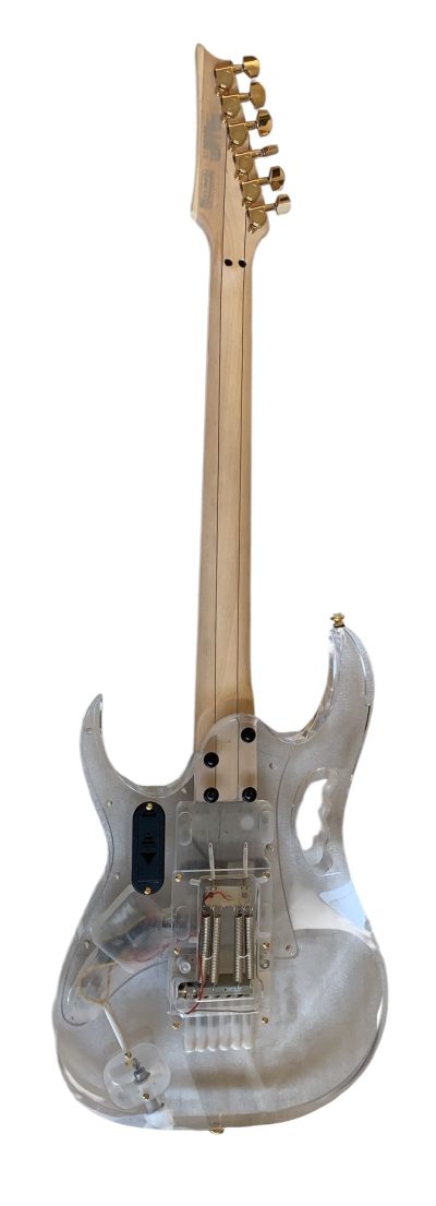 Custom Axis Plexiglass Acrylic Lucite Red LED Tremolo Jem Guitar - Image 5