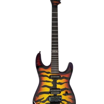 Custom Obsidian George GL200SBT Sunburst Tiger Tremolo Guitar