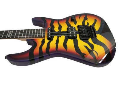 Custom Obsidian George GL200SBT Sunburst Tiger Tremolo Guitar - Image 2