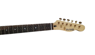 Custom Regent Tiger Maple TopTortoise Brown Pearl Pickguard 6 String Electric Guitar - Image 3