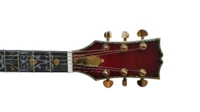 Custom Crown Red Quilted Maple Top Bigsby Vibrato Tailpiece Guitar - Image 15