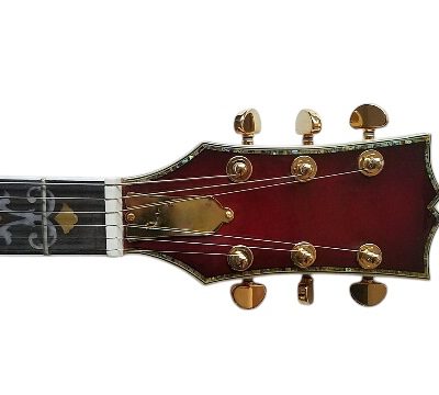 Custom Crown Red Quilted Maple Top Bigsby Vibrato Tailpiece Guitar - Image 15