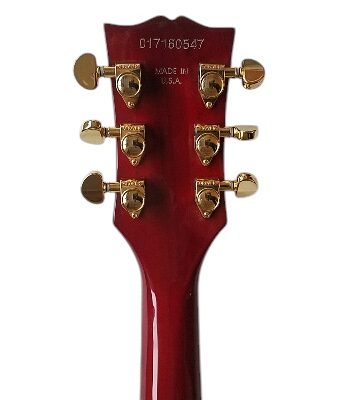 Custom Crown Red Quilted Maple Top Bigsby Vibrato Tailpiece Guitar - Image 11