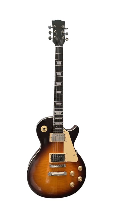 Custom Crown Jimmy Page Tobacco Sunburst Flame Maple Top Guitar - Image 8