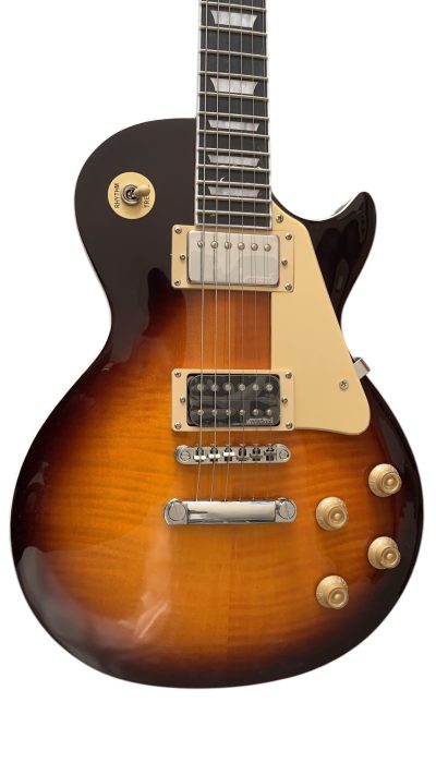 Custom Crown Jimmy Page Tobacco Sunburst Flame Maple Top Guitar