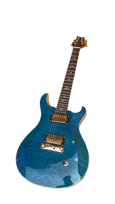 Custom Monarch Whale Blue Quilted Maple Top Venner Guitar - Image 4