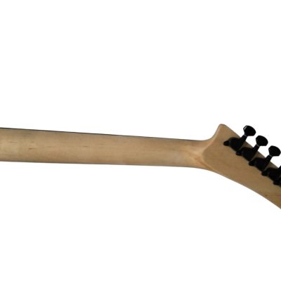 Custom Obsidian George Black Gray Finish Hand Painted Skull And Bones Carved Skeleton Guitar - Image 4