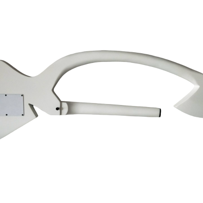 Custom Ember Prince C Headless Abstract V6 Vader White Guitar - Image 4