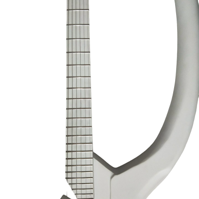 Custom Ember Prince C Headless Abstract V6 Vader White Guitar - Image 9
