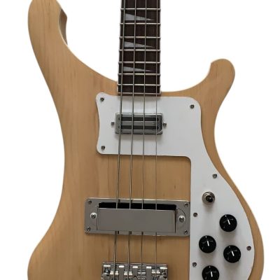 Custom Nova 4003 Natural Maple Chrome Hardware 4 String Bass White Pickguard