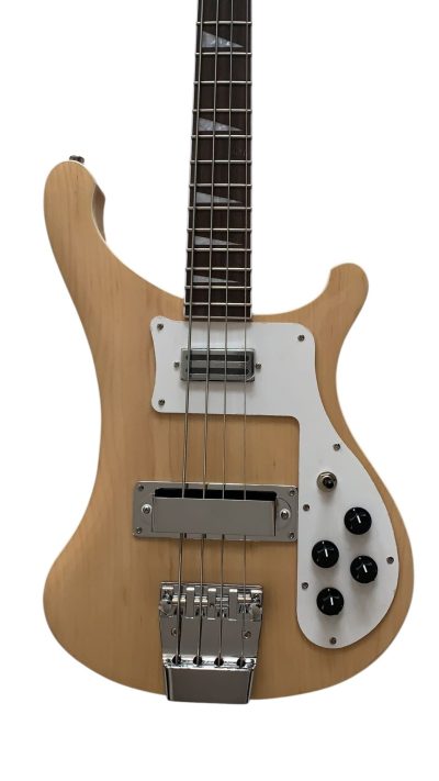Custom Nova 4003 Natural Maple Chrome Hardware 4 String Bass White Pickguard