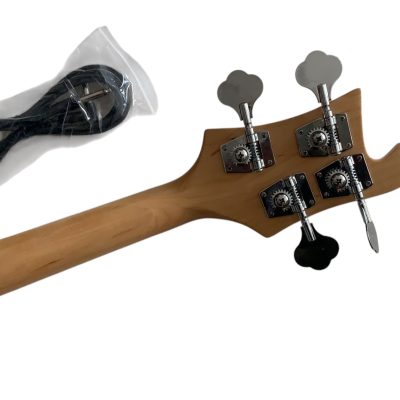 Custom Nova 4003 Natural Maple Chrome Hardware 4 String Bass White Pickguard - Image 6