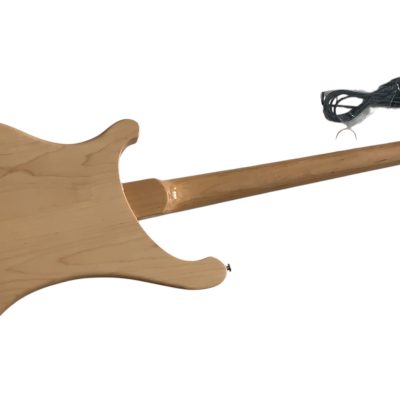 Custom Nova 4003 Natural Maple Chrome Hardware 4 String Bass White Pickguard - Image 4