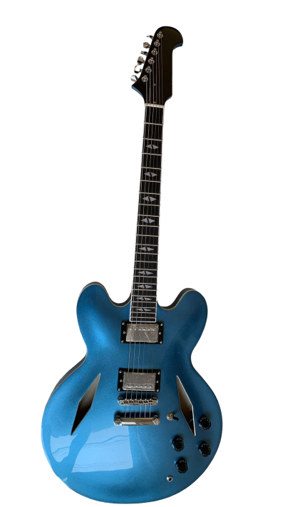Custom Crown DG335 Dave Grohl Pelham Blue Diamond Electric Guitar - Image 2
