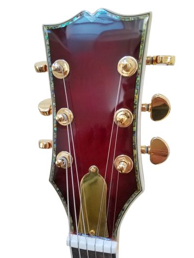 Custom Crown Red Quilted Maple Top Bigsby Vibrato Tailpiece Guitar - Image 5
