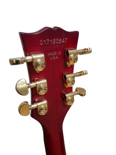 Custom Crown Red Quilted Maple Top Bigsby Vibrato Tailpiece Guitar - Image 4