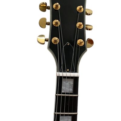 Custom Crown Tobacco Sunburst Flame Maple Top Guitar Black Pickguard - Image 5
