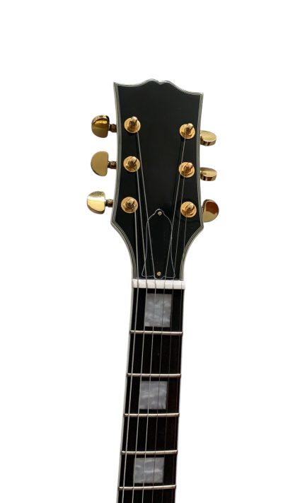 Custom Crown Tobacco Sunburst Flame Maple Top Guitar Black Pickguard - Image 5