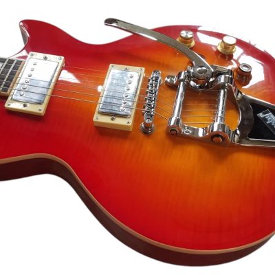 Custom Crown Joe Bonamassa Tomato Soup Bigsby Vibrato Tailpiece Electric Guitar - Image 4