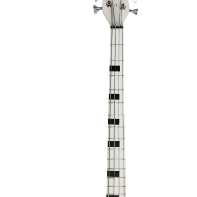 Custom Pulse Corvette Prince White 4 String Bass Thumb One Eye - Image 7