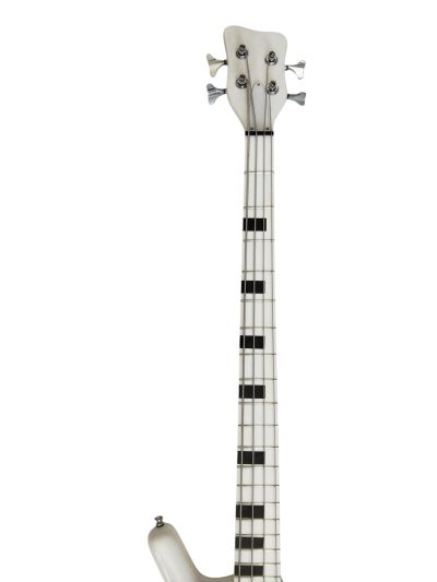 Custom Pulse Corvette Prince White 4 String Bass Thumb One Eye - Image 7