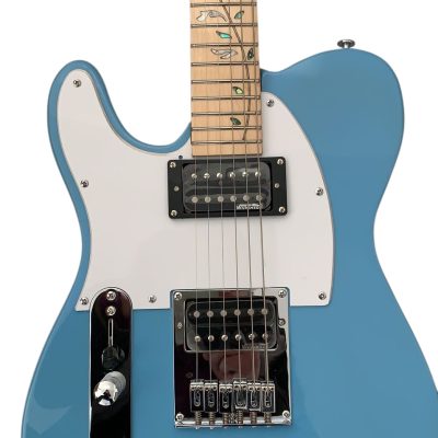 Custom Regent Daphne Blue Tree Of Life Inlay Electric Guitar
