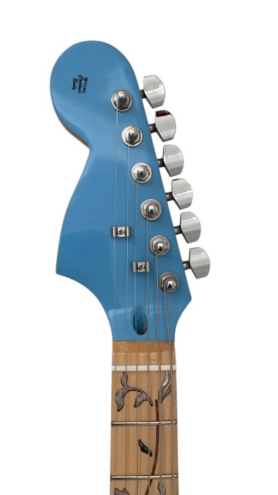 Custom Regent Daphne Blue Tree Of Life Inlay Electric Guitar - Image 5