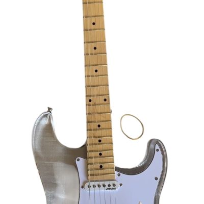 Custom Regent Plexiglass Acrylic Lucite LED Guitar ST Maple Fretboard - Image 7