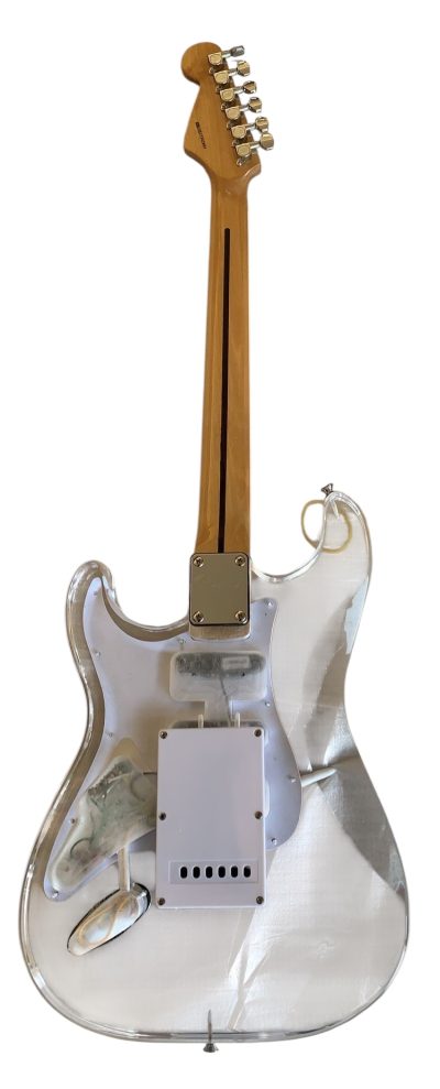 Custom Regent Plexiglass Acrylic Lucite LED Guitar ST Maple Fretboard - Image 4