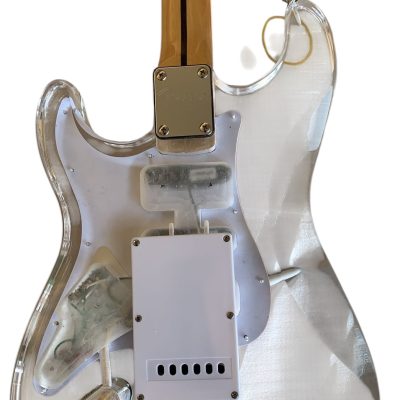 Custom Regent Plexiglass Acrylic Lucite LED Guitar ST Maple Fretboard - Image 3